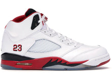 Load image into Gallery viewer, Jordan 5 Retro Fire Red Black Tongue (2013)